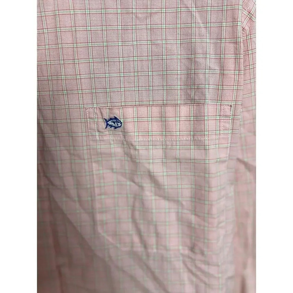 Southern Tide Plaid Trim Fit Button Down Long Sleeve Shirt Size Medium Cotton - Picture 6 of 10